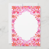 Invitation Elégante aquarelle Pays été Floral Mariage (Dos)