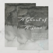 Invitation élégante aquarelle pour une soirée Hall (Devant / Derrière)