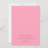 Invitation Elégante aquarelle princesse photo fête d'annivers (Dos)