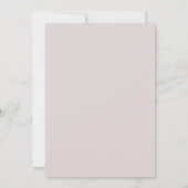 Invitation Elégante aquarelle rose et violet cadre floral (Dos)