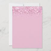 Invitation Elégante aquarelle rose pâle Fête des mariées flor (Dos)