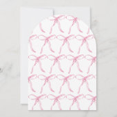 Invitation Elégante aquarelle rose poitrine florale avec vach (Dos)