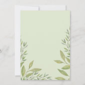 Invitation Elégante aquarelle rose Roses (Dos)