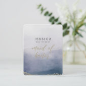 Invitation Elégante aquarelle sera-tu ma femme d'honneur ? (Debout devant)