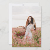 Invitation Elégante aquarelle tendance unique BRUNCH (Dos)