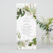 Invitation Elégante aquarelle Terre verdoyante (Debout devant)