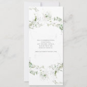 Invitation Elégante aquarelle Terre verdoyante (Dos)