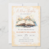 Invitation Elégante aquarelle Un nouveau Baby shower de chapi (Devant)