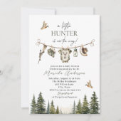 Invitation Elégante aquarelle Un petit Baby shower de chasseu (Devant)