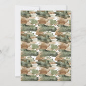 Invitation Elégante aquarelle Un petit Baby shower de chasseu (Dos)