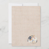 Invitation Elégante aquarelle Un petit boho citrouille Baby S (Dos)