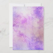 Invitation Elégante aquarelle Unicorn Baby shower moderne (Dos)