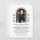 Invitation Élégante Arche Blanche Photo Une célébration de la (Devant)