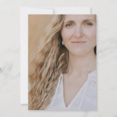 Invitation Élégante Arche Noire Photo Une célébration de la v (Dos)