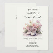 Invitation élégante au 1er Récital de Danse de Bal (Devant / Derrière)