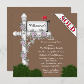 Invitation Élégante au réchauffement du foyer (Devant / Derrière)