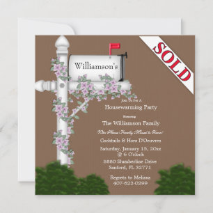 Invitation Élégante au réchauffement du foyer