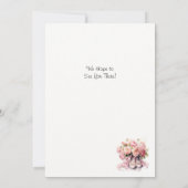 Invitation élégante au spectacle de danse de balle (Dos)