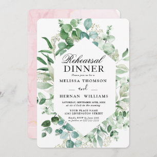 Invitation Elegante Autobús de Ensayos de Invitación de Cena