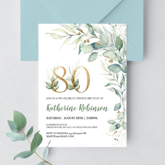 Invitation élégante avec fleurs pour un brunch d'a