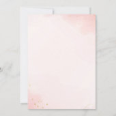 Invitation Élégante Baby shower de boue rose (Dos)
