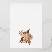 Invitation élégante Baby shower Foil (Verso)