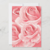 Invitation Élégante Baby shower Rose Rose (Dos)