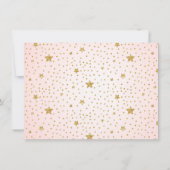 Invitation Elégante Ballerina Rose Gold Parties scintillant f (Dos)