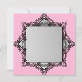 Invitation Élégante Black Border Bachelorette Party Invitatio (Dos)