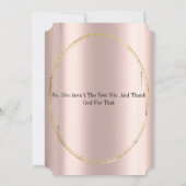 Invitation Elégante Black rose Gold Parties scintillant 50e a (Dos)