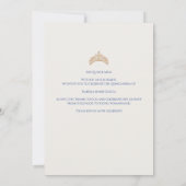 Invitation Elégante Blue Quinceañera 15e Anniversaire (Dos)