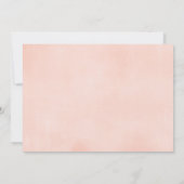 Invitation Elégante blush rose or fille première communion ph (Dos)