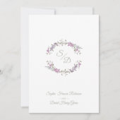 Invitation Elegante Boda Lilac (Devant)