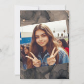 Invitation Elégante Bourgogne Quinceañera (Dos)