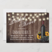 Invitation Elégante bouteille de vin tournesol Fête des marié (Devant)