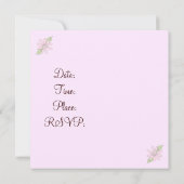 Invitation Élégante Cake Bridal Douche (Dos)