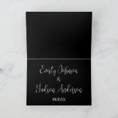 Invitation Elégante Calla Lily BlueBerry Fils (Intérieur)