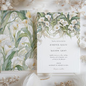 Invitation Elégante Calla Lily Mariage délicieuse Flore Paste