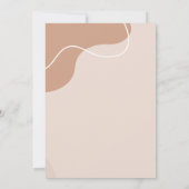 Invitation Élégante calligraphie Boho Mariage photo personnal (Dos)