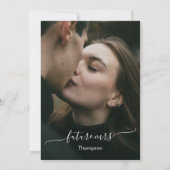 Invitation Élégante calligraphie de script Fête des mariées g (Dos)