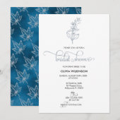 Invitation Élégante calligraphie Fête des mariées moderne (Devant / Derrière)