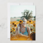 Invitation Élégante calligraphie | Fête des mariées photo (Dos)