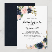 Élégante calligraphie florale hivernale Bébé arros