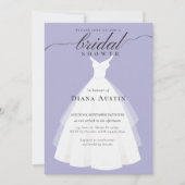 Invitation Élégante Calligraphie Lavender Lilac Fête des mari (Devant)