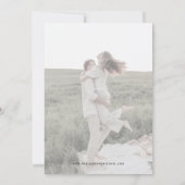 Invitation Élégante calligraphie Mariage Enregistrer la date (Dos)