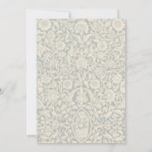 Invitation Élégante calligraphie Mariage floral (Dos)