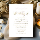 Invitation Élégante calligraphie Mariage officiel