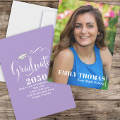 Invitation Élégante Calligraphie Script Pink Photo