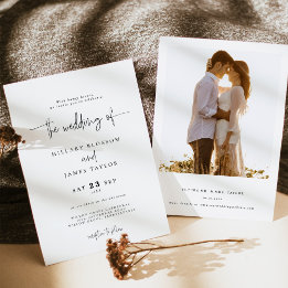 Invitation Élégante calligraphie simple Le mariage de