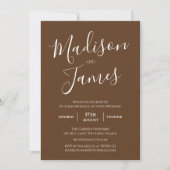 Invitation Élégante calligraphie Simple minimaliste moderne (Devant)